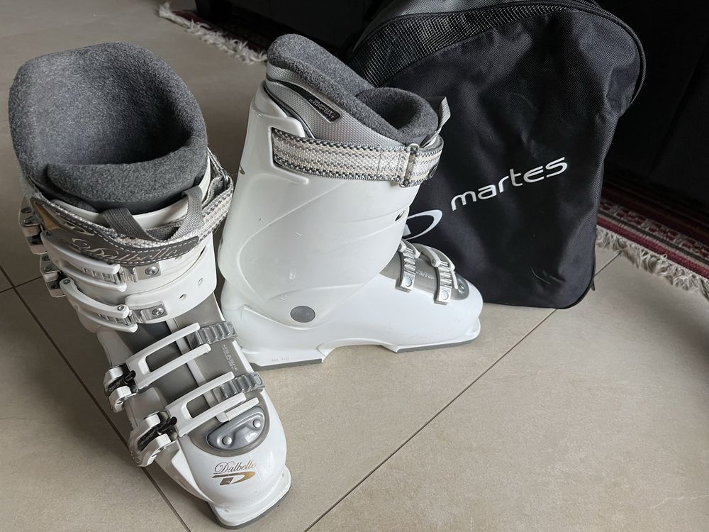 Narty 154 carvingowe Dynastar, buty Dalbella wkladka 255cm i pokrowce
