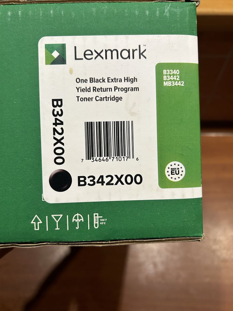 Tusz toner czarny Lexmark B342X00