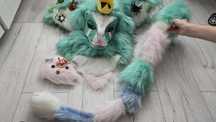 Furry dino mask/ furas/ furry fursuit