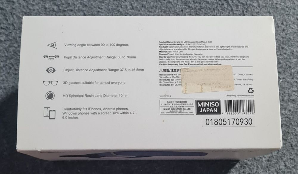 Окуляри 3D VR Glasses Miniso