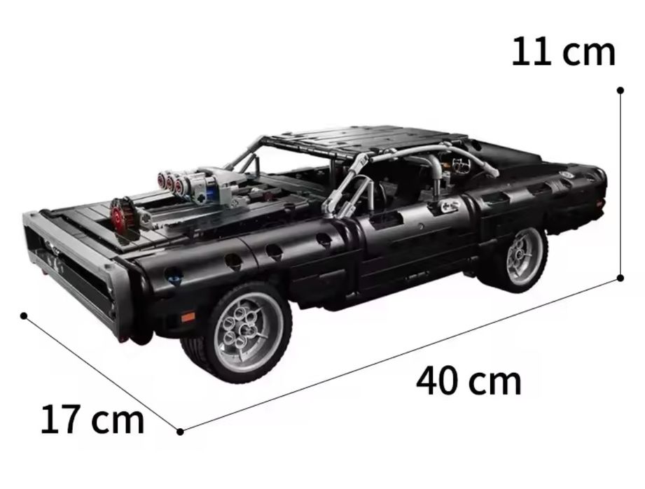 Lego Technic конструктор 1в1 Dodge Charger Dominic  1077-деталей