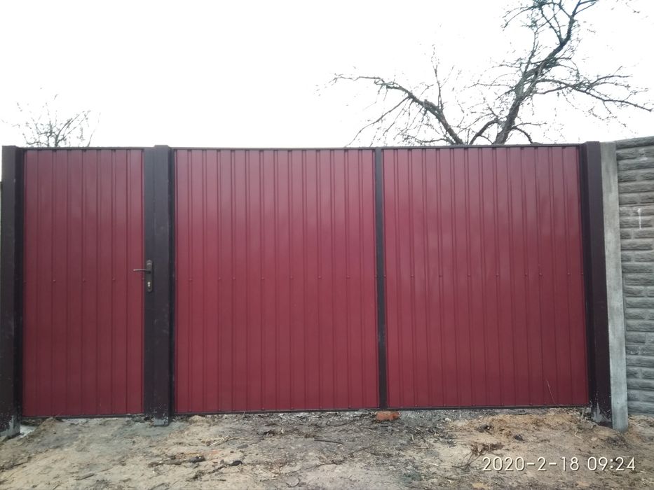 Калитки, Ворота распашные и откатные.