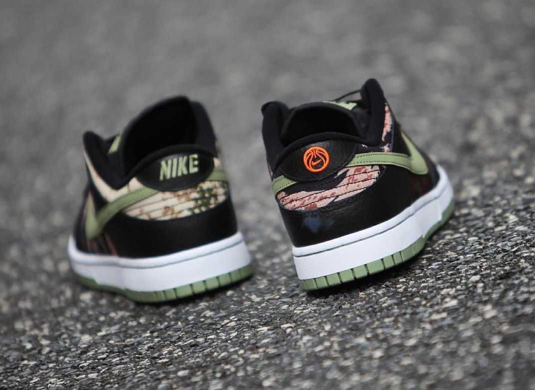 кожаные Nike Dunk Low Crazy Camo мужские кроссовки DH0957-001