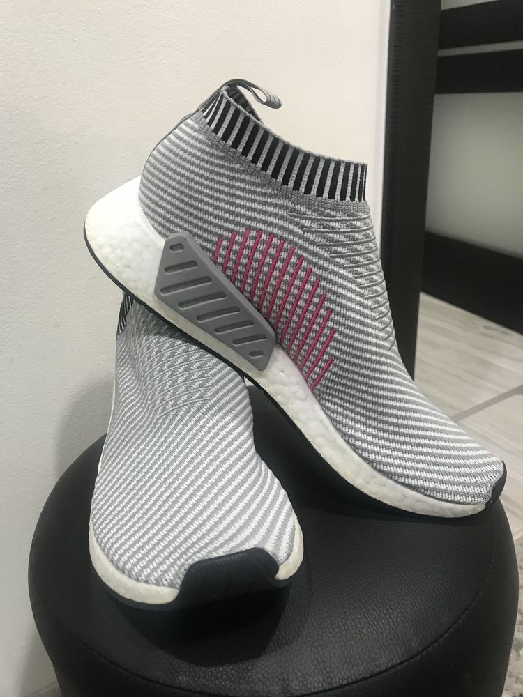 Adidas Nmd Dark Grey Shock Pink