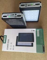 Power bank Bopo solar 60000mAh с солнечной панелью+20Led прожекторoм.