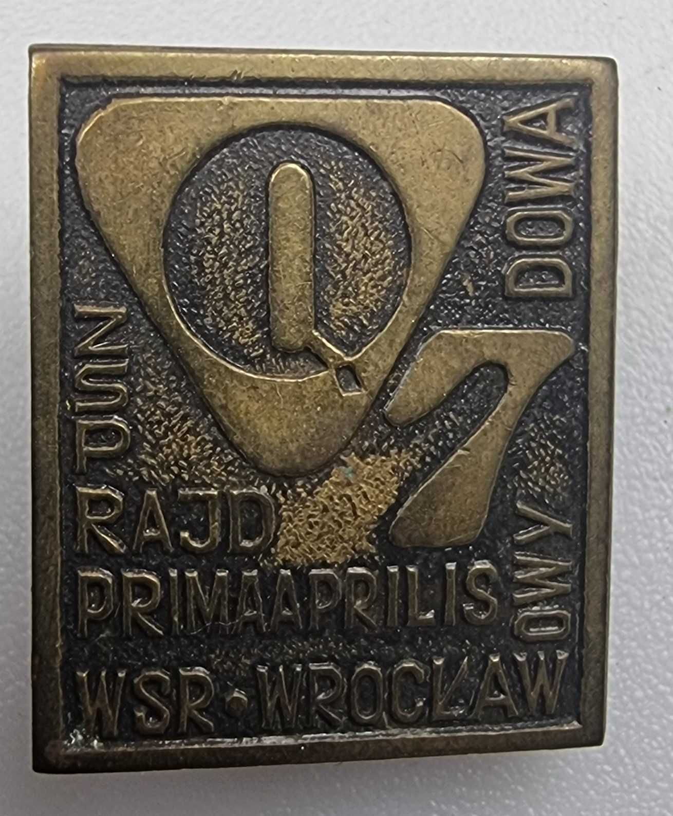 Przypinka ZSP Rajd Prima Aprilisowy WSR Wrocław