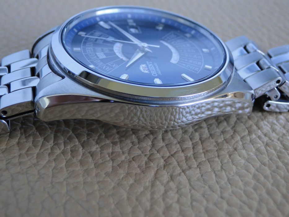 Orient Multikalendarz - granatowy - jak nowy