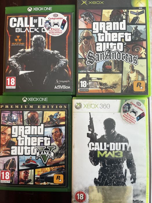Jogos xbox one e xbox 360