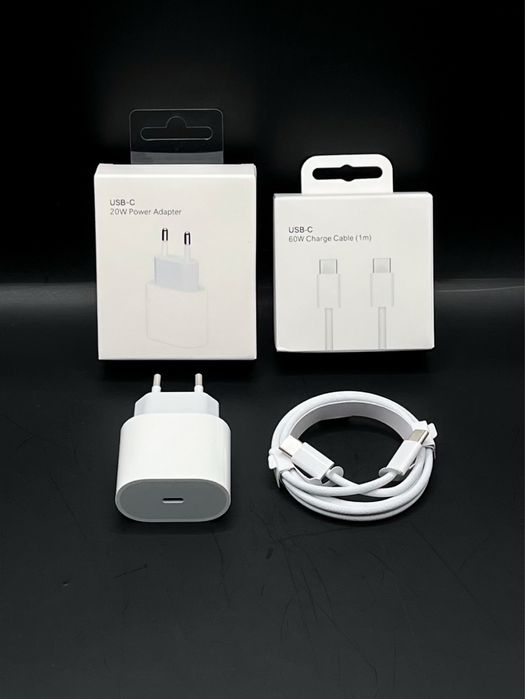 Zestaw iPhone: Ładowarka do Apple i Kabel USB-C | NOWE