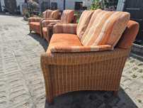 sofa rattanowa 3 2 1 rattan z rattanu naturalny ratan ogrodowy Fotel