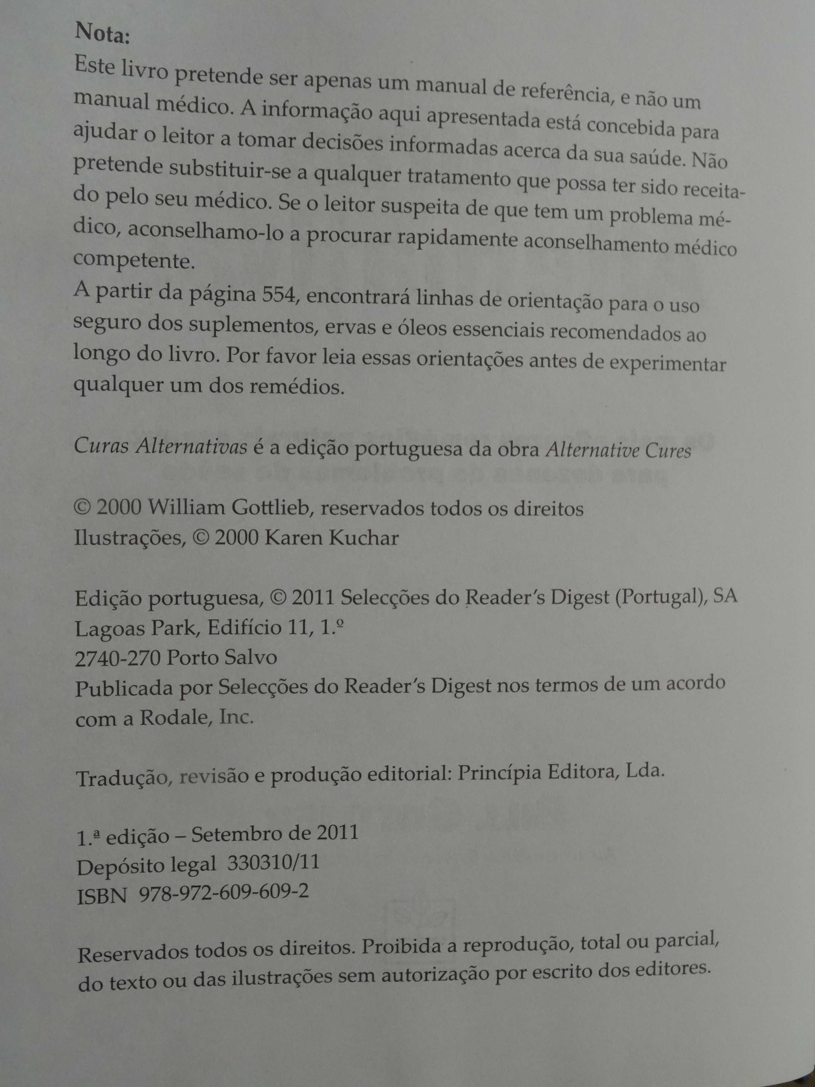 Curas Alternativas de Bill Gottlieb - 1ª Edição