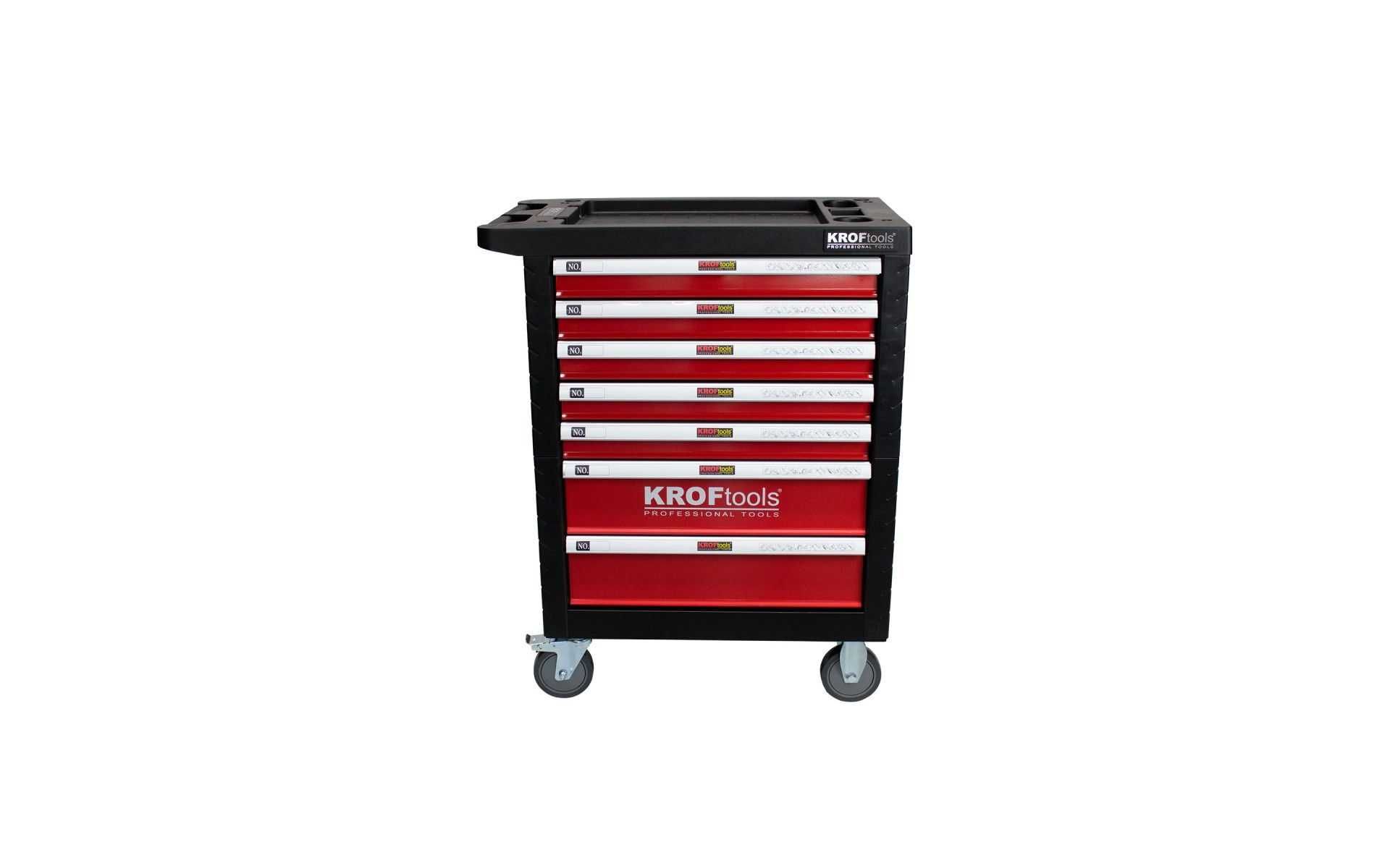 CARRO FERRAMENTA 7 GAVETAS 173PCS VERMELHO
