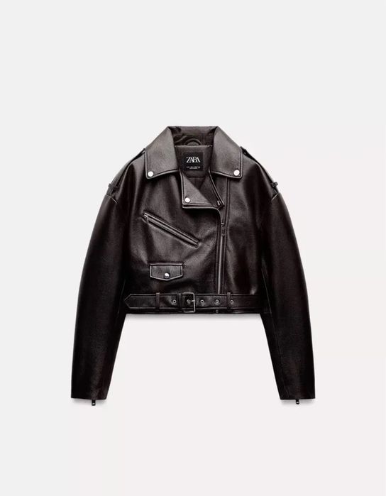 Шоколадна косуха,кожанка Zara