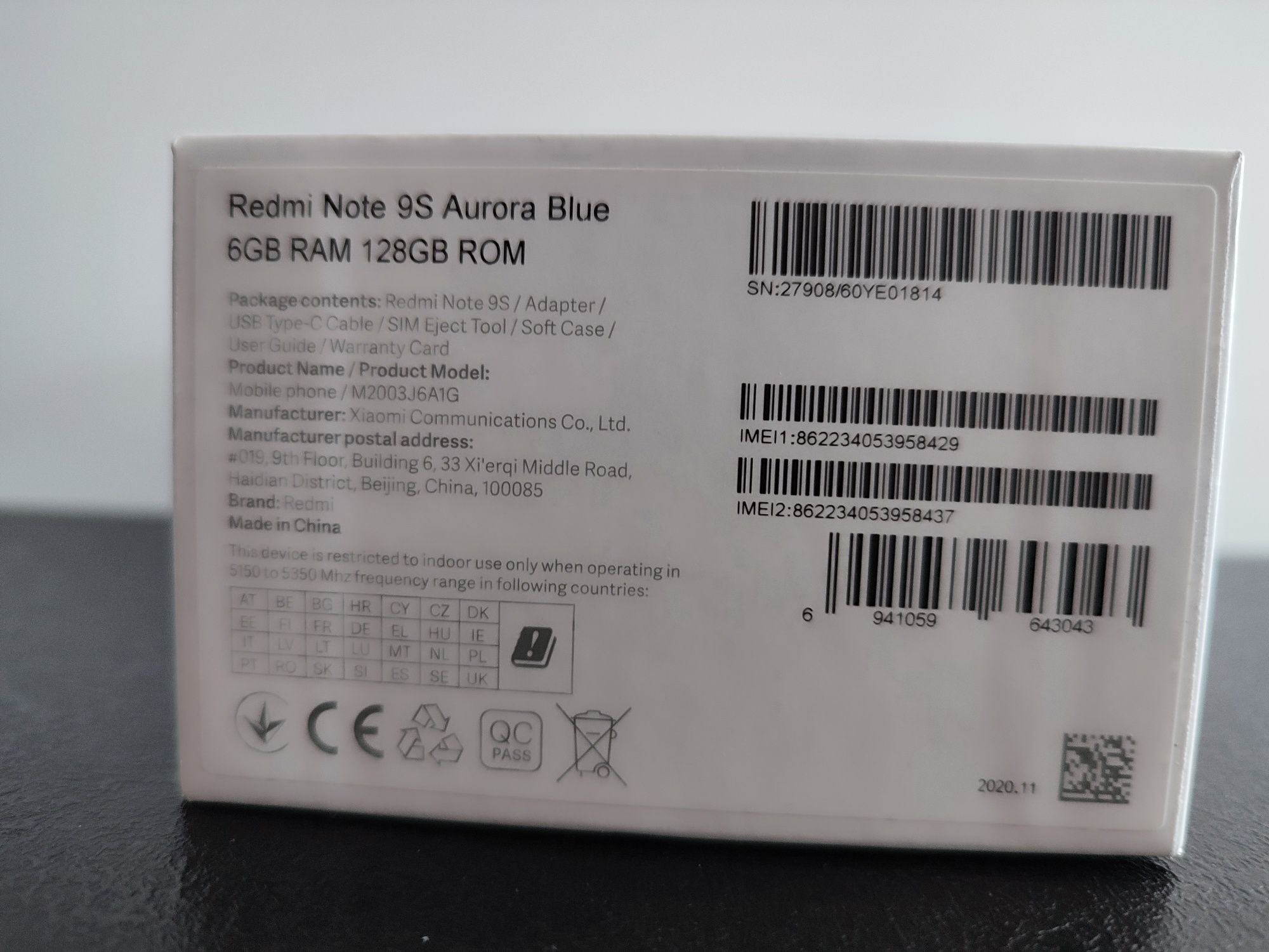 Redmi Note 9S Aurora Blue