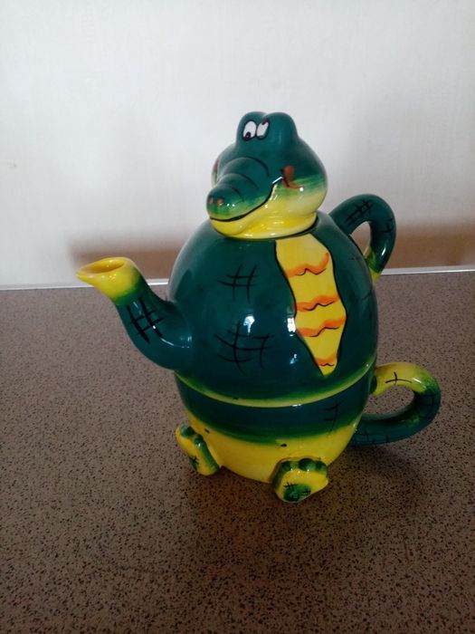 Чашка чайник "Крокодил"