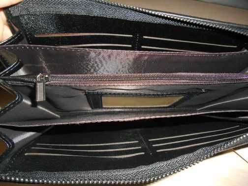 Emporio Armani PORTFEL MĘSKI DUŻY Saszetka Torebka, skóra, Włochy 588