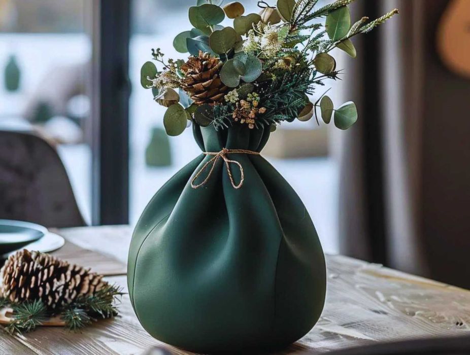 Vaso para Decoração de Natal | Toque Festivo e Elegante