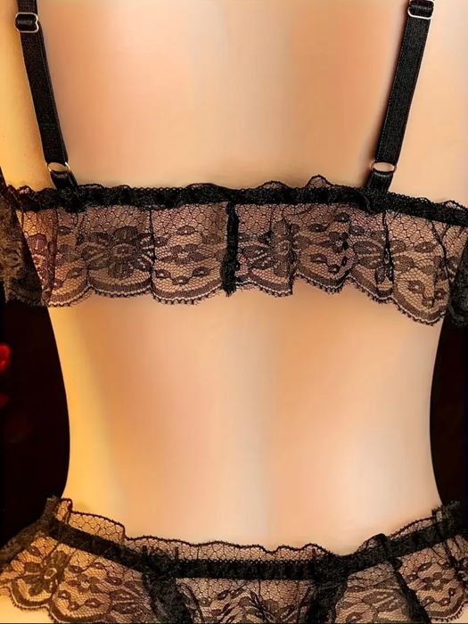Сексуальний комплект нижньої білизни з мереживом подарок на Миколая