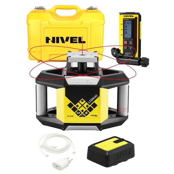 Nivel System Niwelator laser. rotacyjny NL320R DIG Darmowa wysyłka 24h