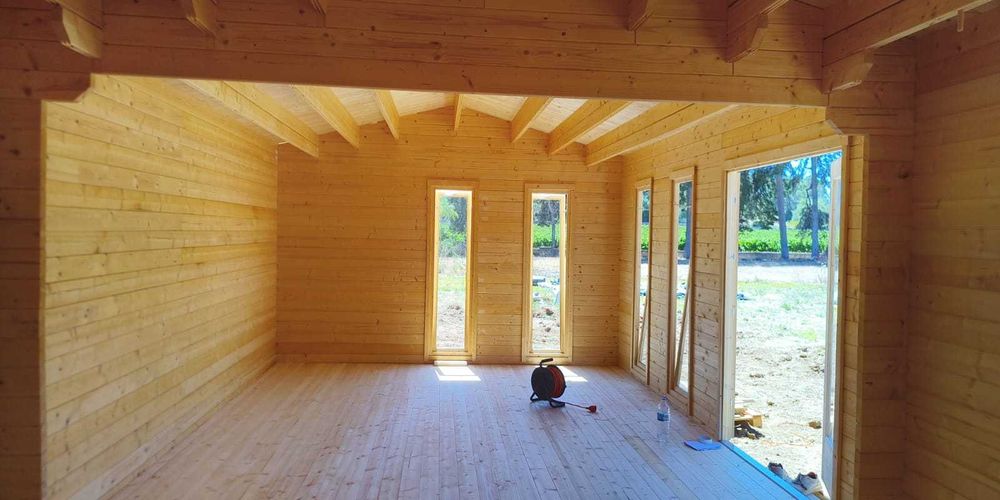 Casa de madeira de 32m2 - Modelo ARTEMIS 8x4