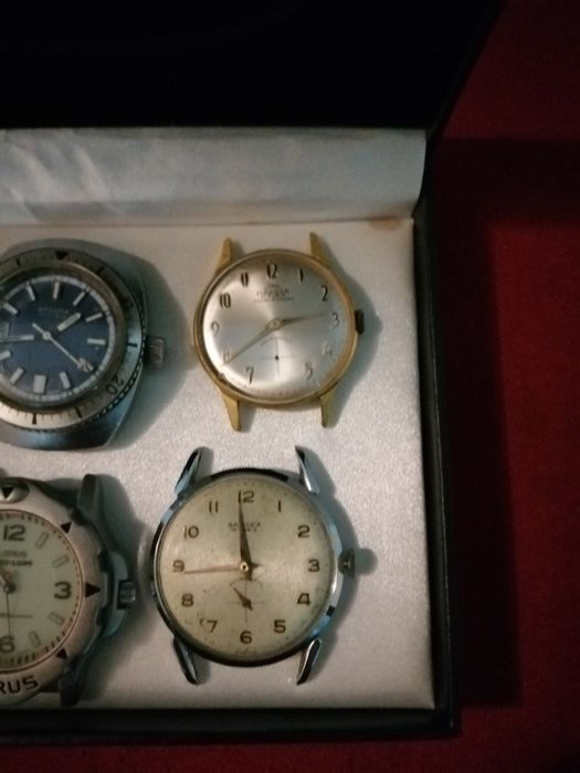 Lote de 6 relogios antigos a corda e a pilhas para arranjar ou para pe