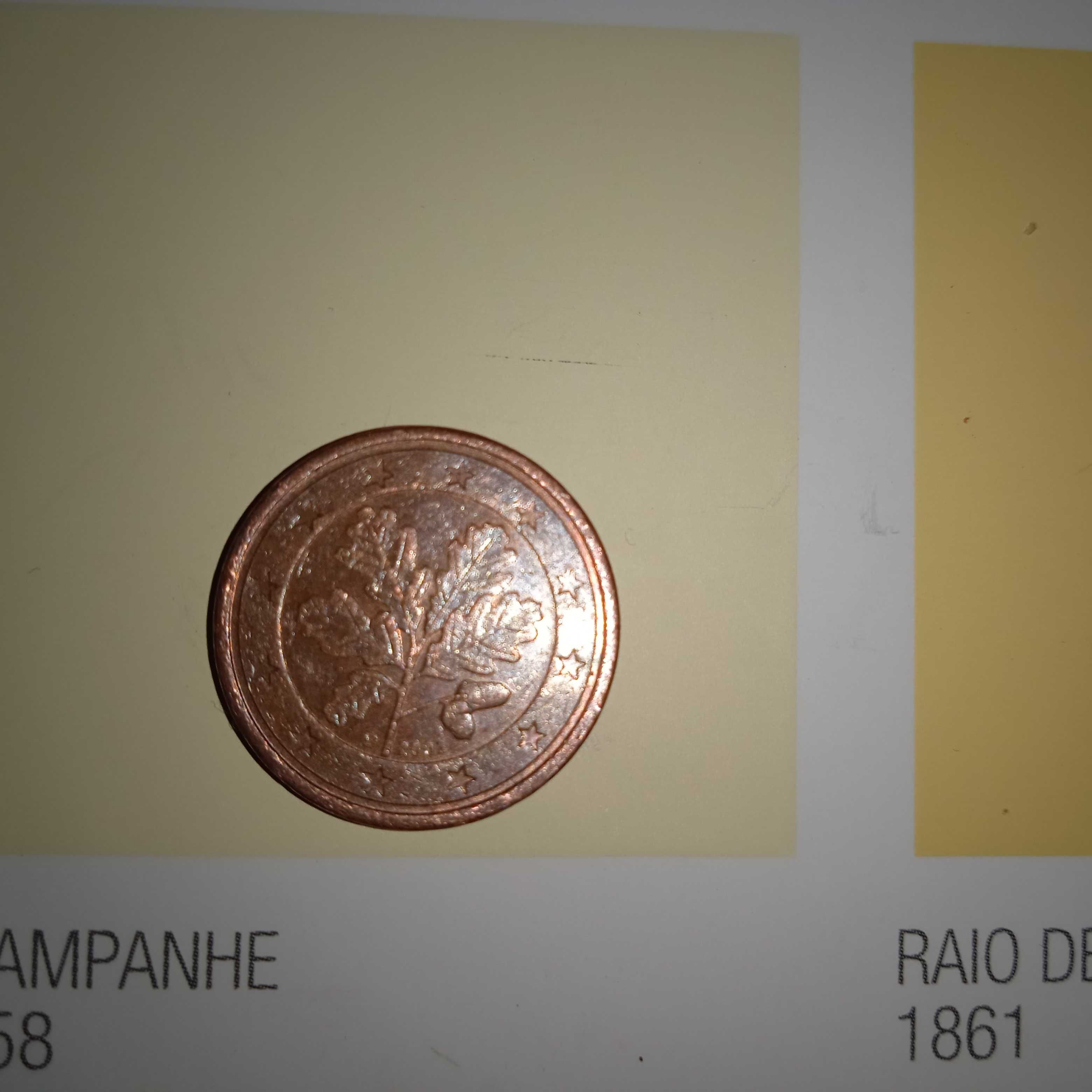 Vendo moeda de  1 centimo de 2002
