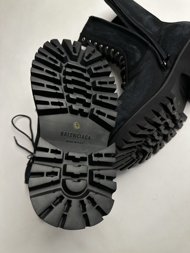BALENCIAGA STOMPER BOOTS ботинки боты черные opium archive distressed