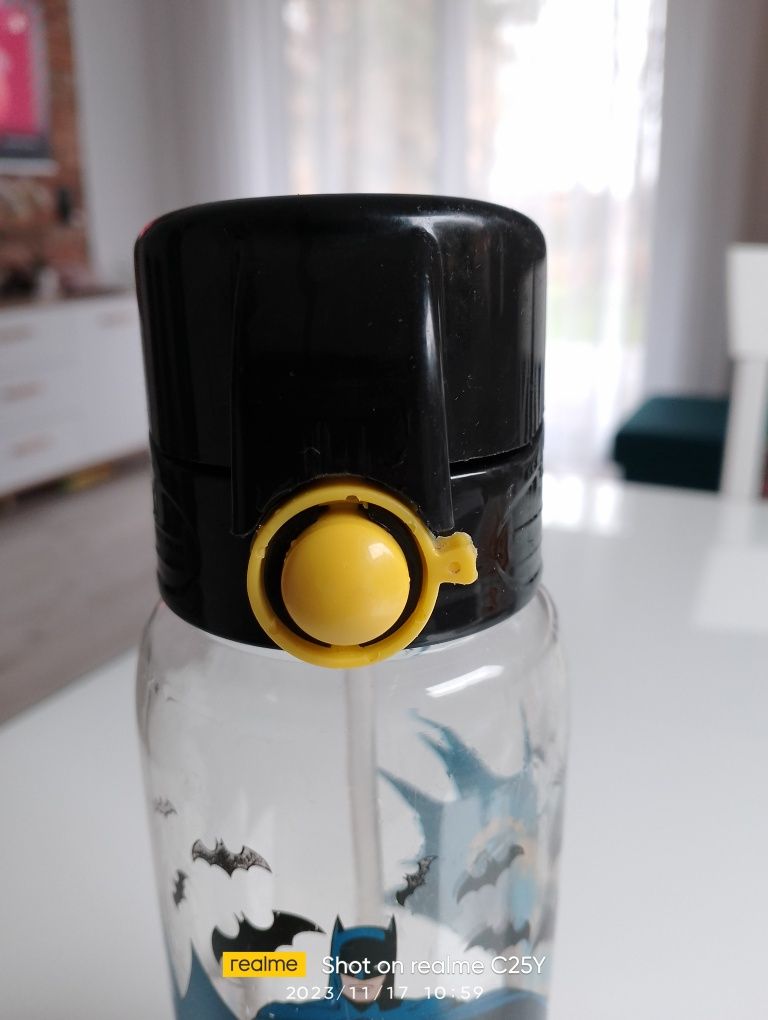 Butelka bidon z rurką Batman używane
