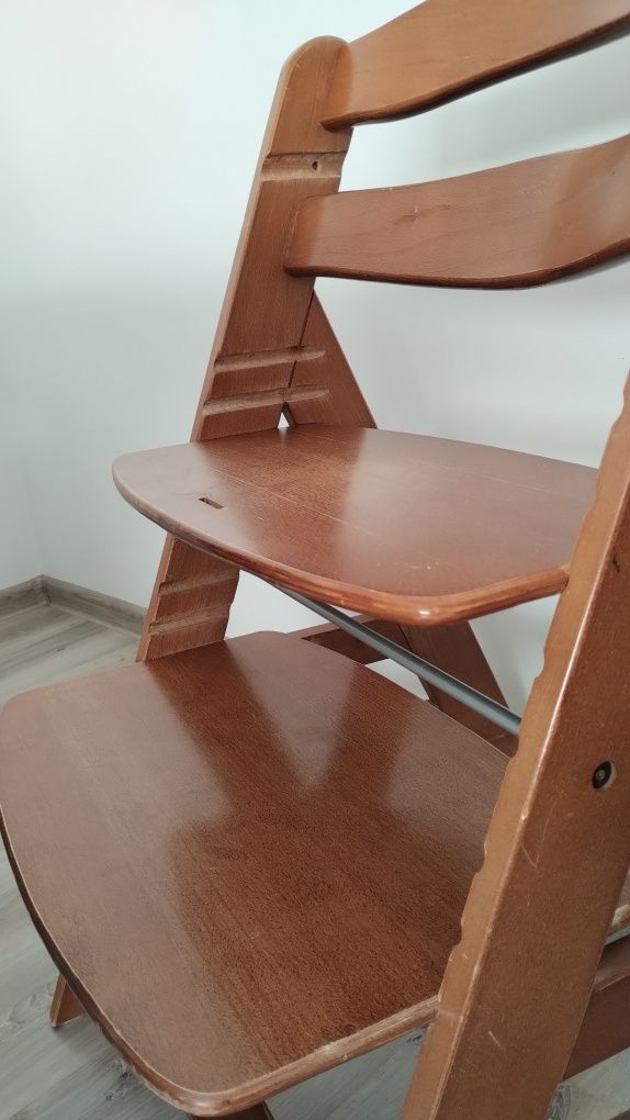 Krzesło krzesełko drewniane regulowane dziecko Hauck
