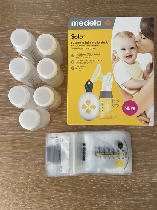Medela Solo - bomba extratora de leite + extras