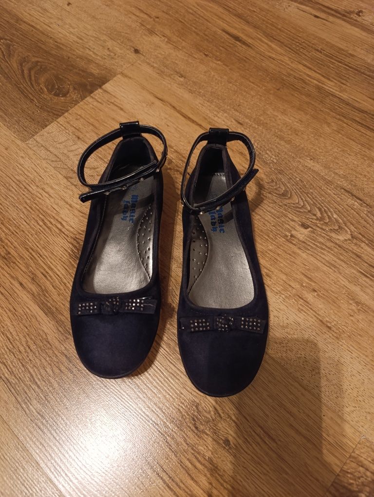 Buty dziewczęce baleriny zamszowe rozmiar 33