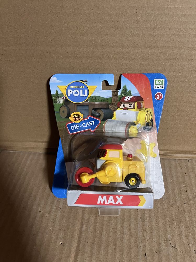 Металева колекційна машинка Робокар Хеллі Скулбі Дроні Макс Die-cast