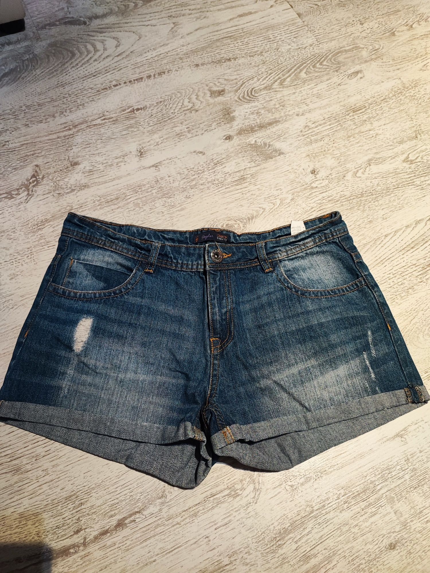Cropp Spodenki krótkie jeansowe, shorty r. M