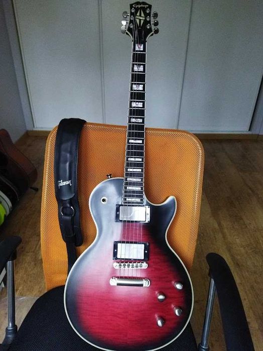 Gitara elektryczna EPIPHONE LES PAUL PROPHECY RED + pasek Gibson