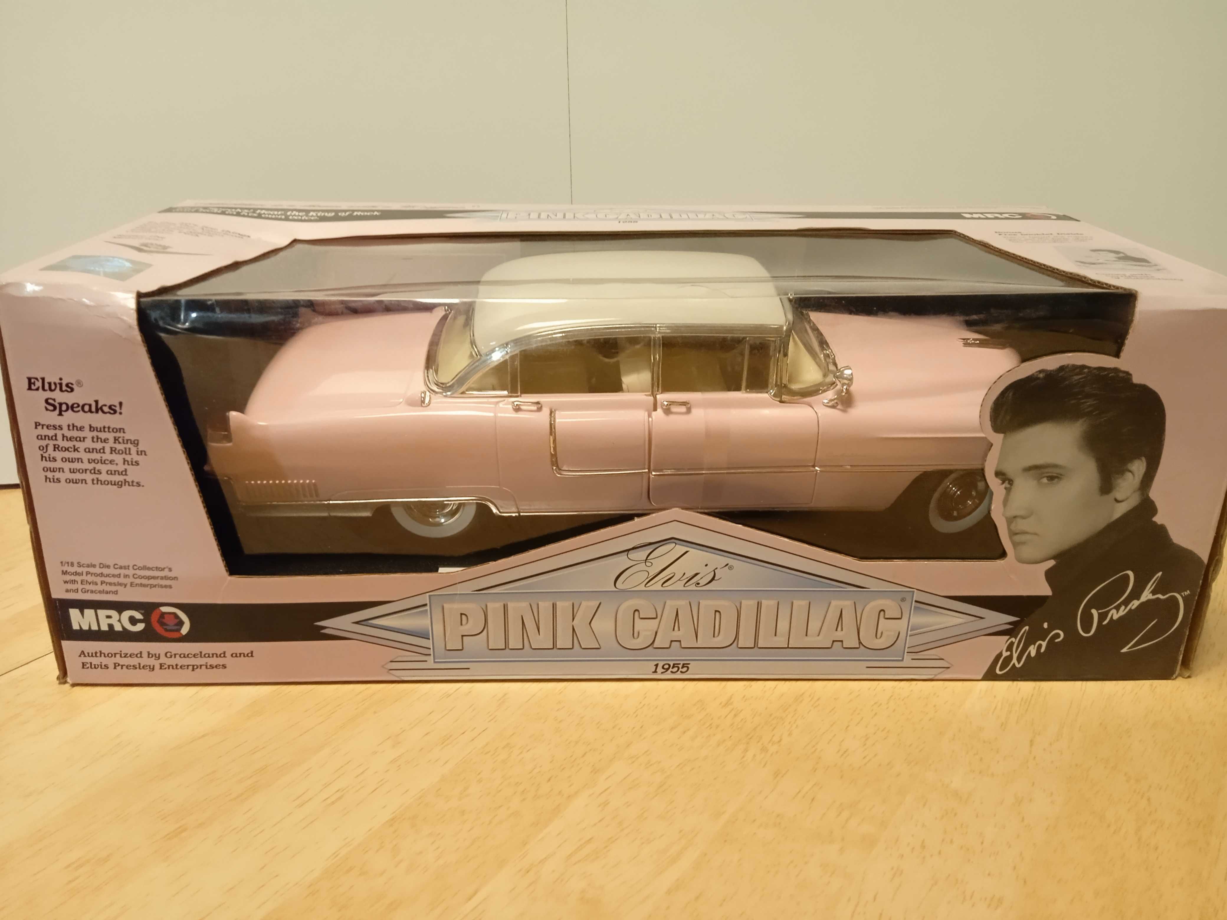 MRC 1/18 Pink Cadillac Viatura de (Elvis Presley)