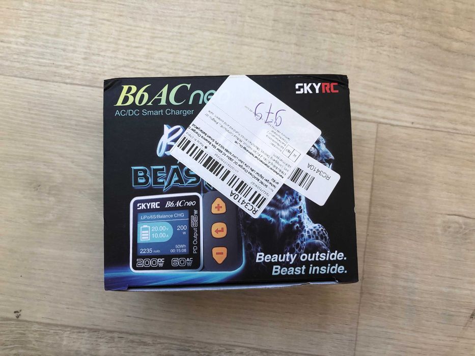 SKYRC b6ACneo, зарядне для дронів та збірок з вбудованим БЖ, TYPE-C