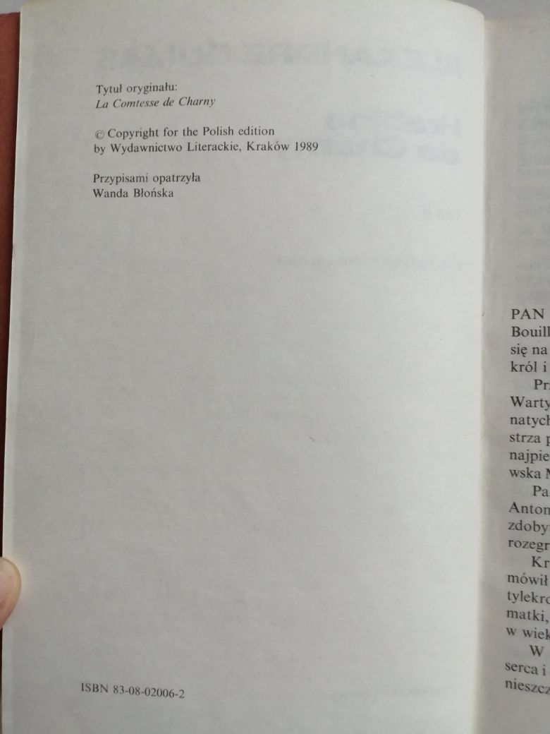 Hrabia de Charny - Alexandre Dumas