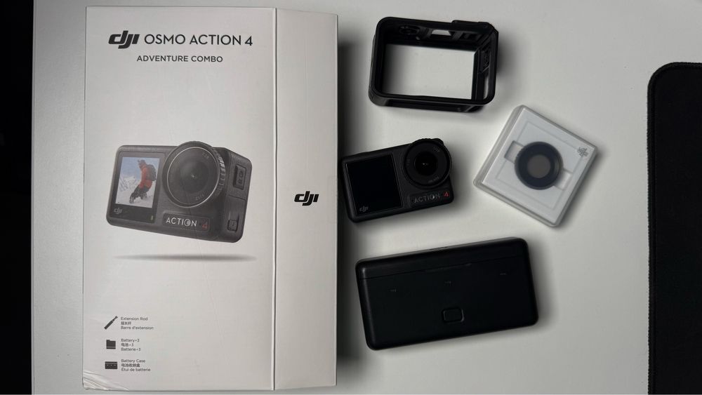 DJI Action Cam 4 + 3 Akumulatory i filtr CPL