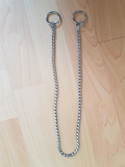 NOWA! ringówka, luksusowa obroża typu żmija, chrom  5mm / 61 cm