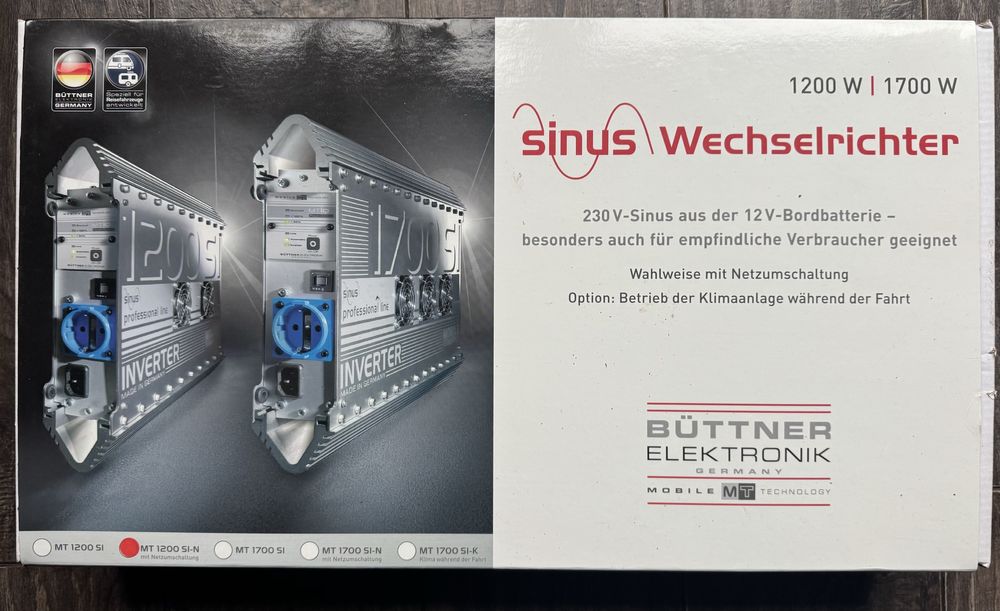Kamper Przetwornica Buttner 12V MT 1200 SI-N