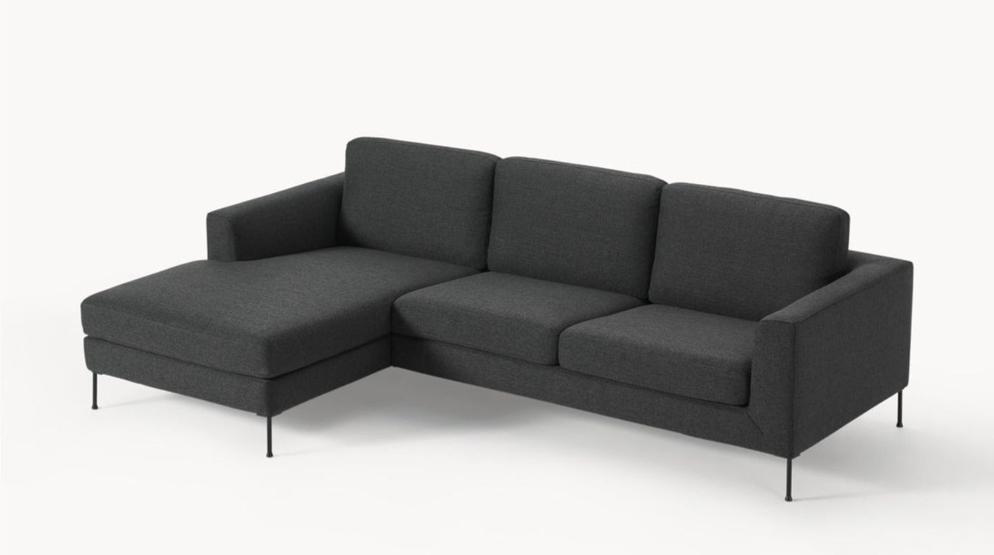 Sofa narożna Cucita 3-osobowa lewostronna Westwing