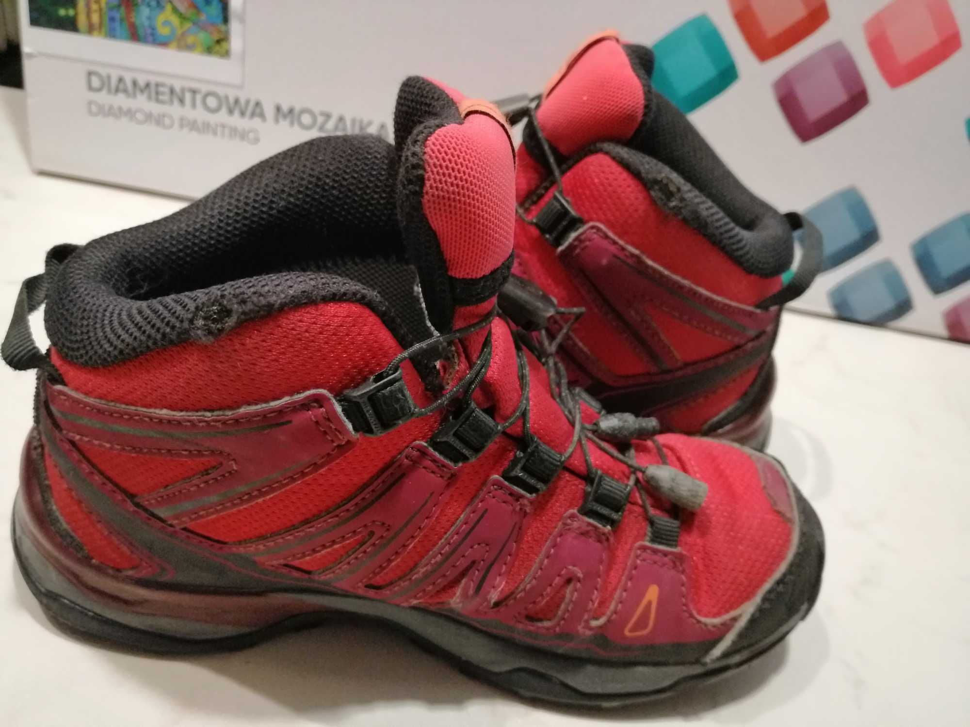 Buty wysokie Salomon Goretex r. 32 wkł. 19, bdb