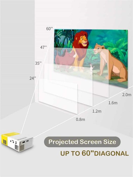Проектор для дома Мини проектор Проэктор Домашний кинотеатр YJ-300
