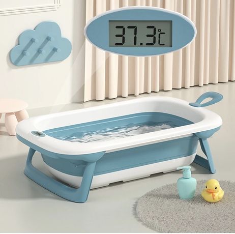 ХИТ! Детская складная ванночка термометр дитяча ванночка