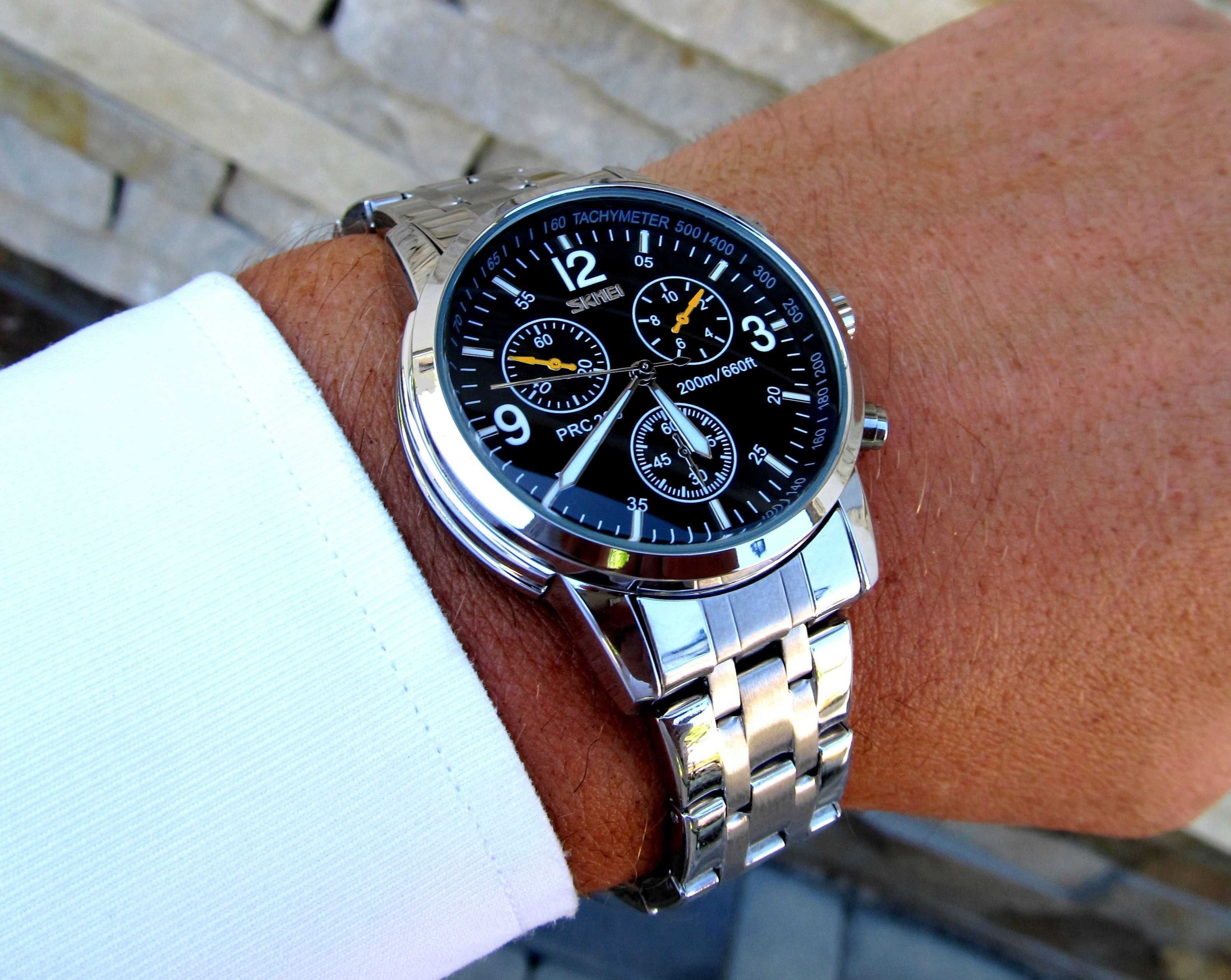 Суперкрутий чоловічий годинник SKMEI 9070 ОРИГІНАЛ під Tissot PRC 200