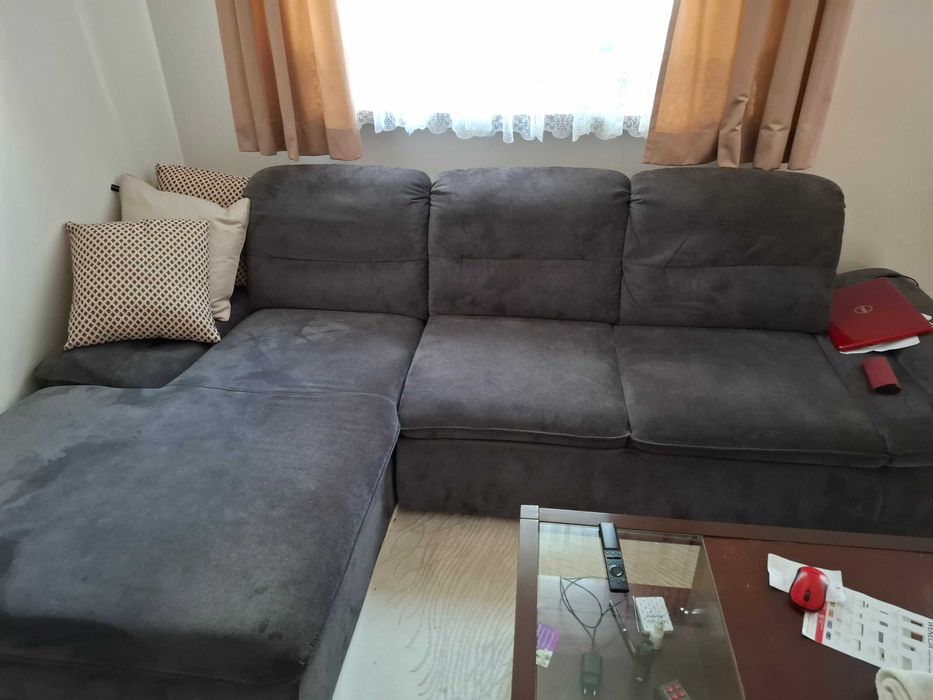 Narożnik w kolorze brązowym