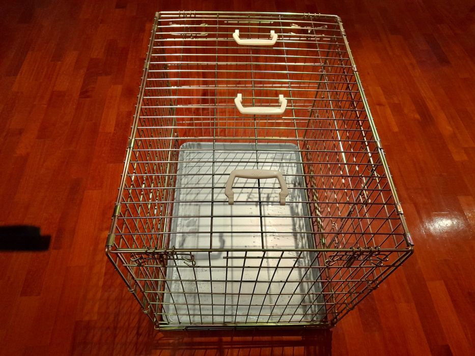 Parque Transportador cão ou gato galvanizado jaula com areme gr