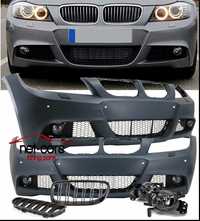 Zderzak przód + halogeny + grill BMW E90 E91 08- 12 LCI Mpakie PDC SWR