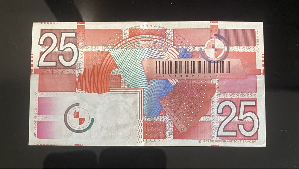 Nota Holandesa 25 gulden