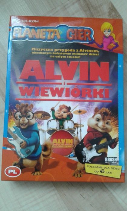 Alvin i wiewiórki gra wersja pudełkowa, PL